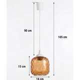 Brilagi LED luster na sajli R GLASS 1xE27/60W/230V prečnik 14 cm bela/zadimljeno braon | Eponuda.com