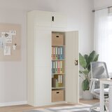 vidaXL Arhivska omara bela 90x40x220 cm jeklo | Shoptok.si
