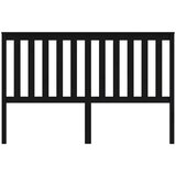  Uzglavlje za krevet crno 166 x 6 x 101 cm od masivne borovine | shoptok.hr