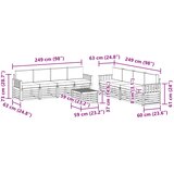  Set vanjskih sofa 9 kom. Prirodna i bež | shoptok.hr