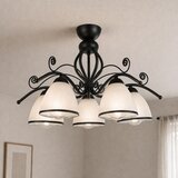  plafonski luster retro 5xE27/60W/230V crna/bela | Eponuda.com