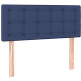  Box spring postelja z vzmetnico moder 80x200 cm blago, (20894478) | Shoptok.si
