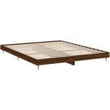  Okvir kreveta bez madraca smeđa boja hrasta 200x200 cm drveni | shoptok.hr
