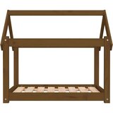 vidaXL Pasja postelja medeno rjava 81x60x70 cm trdna borovina | Shoptok.si
