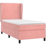 Box spring krevet s madracem ružičasti 80 x 200 cm baršunasti | shoptok.hr