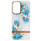 Chameleon Gumiran ovitek (TPUP) za Samsung Galaxy A33 5G - Flowers - moder | Shoptok.si