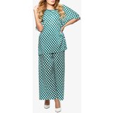 Resti Green women's pleated patterned set - Clothing | Eponuda.ba