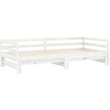 vidaXL Dnevni ležaj na izvlačenje 2 x (90 x 200) cm bijeli od borovine | shoptok.hr