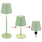Globo 58488BG-LED prigušiva, dodirno upravljanje, punjiva spoljna stona lampa 3u1 VANNIE 3W/5V IP54 zelena | Eponuda.com