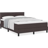 Box Spring Krevet s Madracem Tamnosmeđi 140x190 cm Tkanina | shoptok.hr