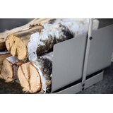 Venture Home Godoma košara za vatru 30 × 49 × 42 cm, srebrna | shoptok.hr