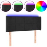 Maison Chic led posteljno vzglavje - vzglavna omarica - nočna omarica črno 83x16x78/88 cm žamet, (21711120) | Shoptok.si