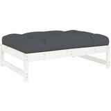 Maison Chic Vrtni stolček - Vrtni stoli za noge bel 120x80 cm trdna borovina JS880, (21877216) Cene
