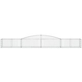  Obokane gabion košare 7 kosa 400x50x40/60 cm pocinkano železo | Shoptok.si