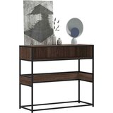 vidaXL Konzolna mizica rjav hrast 90x35x80 cm inženirski les, (22056429) | Shoptok.si