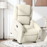Maison Chic Naslanjač - Relax naslanjač s funkcijo vstajanja krem žamet, (22042102) | Shoptok.si