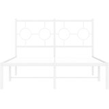  Metalni okvir za krevet s uzglavljem bijeli 120x200 cm | shoptok.hr