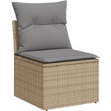  The living store vrtni stol brez naslonjal z blazinami bež poli ratan - vrtni stol, (21453352) | Shoptok.si