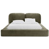Micadoni Zeleni tapecirani bračni krevet s prostorom za odlaganje s podnicom 180x200 cm Martina – | shoptok.hr