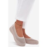 Boto Ladies Mesh Ballerinas In Sporty Style Beige Virella | Shoptok.si