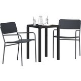  Set vanjskog namještaja 3 kom. Antracit Čelik | shoptok.hr