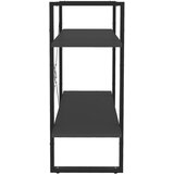 Ormarić za knjige s 2 razine sivi 80x30x70 cm konstruirano drvo | shoptok.hr
