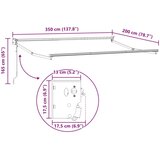  Električni zložljiv senčnik Rjava 3,5 x 2 m, (5000206212) | Shoptok.si
