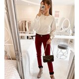 Gemre Red elastic pants with Rocher belt | Shoptok.si