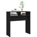  Konzolni stol crni 78 x 30 x 80 cm od konstruiranog drva | shoptok.hr