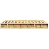 vidaXL posteljni okvir brez vzmetnice 120x200 cm masivni les hrast | Shoptok.si