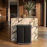 simplehuman Mat crna željezna kanta za smeće 34+24 l za odvojeni otpad/s pedalom – | shoptok.hr