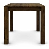  Hrastov stol 100 x 80 cm, braon brušen sa zlatnim efektom | shoptok.hr