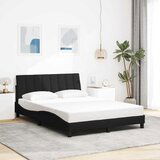 vidaXL Posteljni okvir brez vzmetnice črn 140x200 cm blago | Shoptok.si