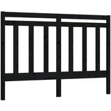  Uzglavlje za krevet crno 146 x 4 x 100 cm od masivne borovine | shoptok.hr
