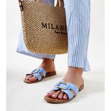 Gemre Isana blue sandals with buckle | Shoptok.si