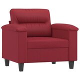  Fotelja crvena boja vina 60 cm od umjetne kože | Eponuda.com