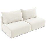 Makamii Krem baršunasti sklopiva/s prostorom za odlaganje sofa 216 cm Kalena – | shoptok.hr