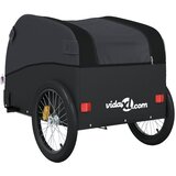 Prikolica za bicikl crna 45 kg željezna | shoptok.hr