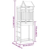  Igraći Toranj Smeđa Solidno Impregnirano Drvo | shoptok.hr