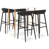  5-dijelni barski set bijelo-crni Cijene