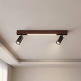 Brilagi LED spot svetiljka SELE 2xGU10/30W/230V + LED/15W crna/hrastov dekor | Eponuda.com