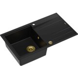 Quadron sudoper EVAN 111 + nano PVD čisto crna/zlato s daljinskim upravljanjem | shoptok.hr
