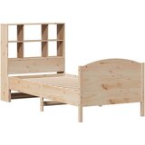 vidaXL Krevet s regalom za knjige bez madraca 100x200 cm borovina | shoptok.hr