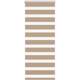 Zebra zavjesa Pješčano smeđa 60x100 cm Širina tkanine 55,9 cm Poliester Cijene