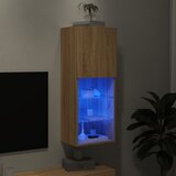 TV ormarić s LED svjetlima boja hrasta sonome 40,5x30x102 cm | shoptok.hr
