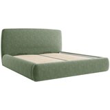 MID.YOU OBLAZINJENA POSTELJA 140 cm x 200 cm , les, tekstil, leseni material zelena | Shoptok.si