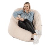Kondela Vreča za sedenje, bež tkanina, KENOD | Shoptok.si