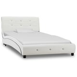 The Living Store Posteljni okvir belo umetno usnje 90x200 cm - Posteljni Okvir, (21530028) | Shoptok.si