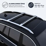  Krovni nosači aluminijumski 122 cm, set za vozila sa otvorenim krovnim šinama Cene