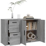  Komoda sivog hrasta sonome 100x33x59,5 cm od konstruiranog drva | shoptok.hr